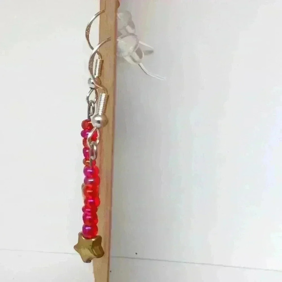 Falling Star 925 Sterling Silver Earrings - Picture 2 of 3